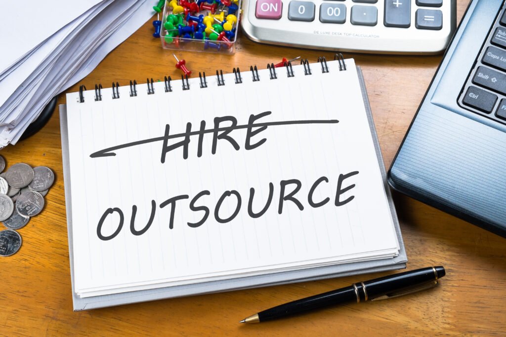 outsource memo on notebook